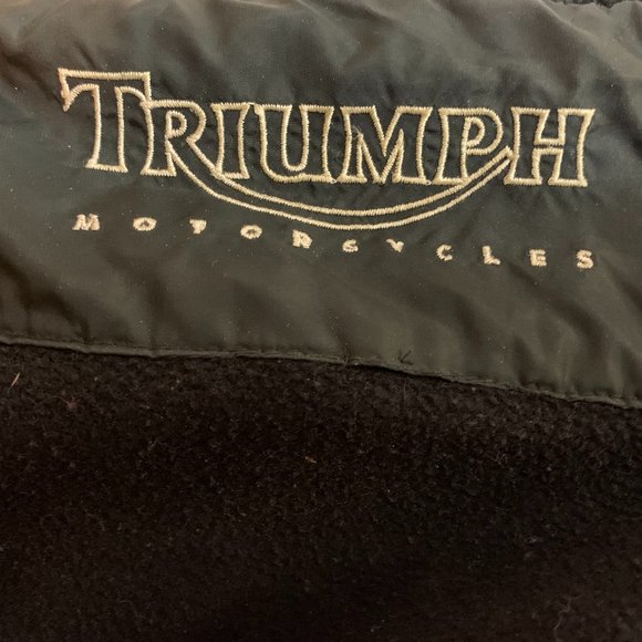 Vintage Triumph Motorcycles Fleece Jacket. Size Large - Picture 4 of 5